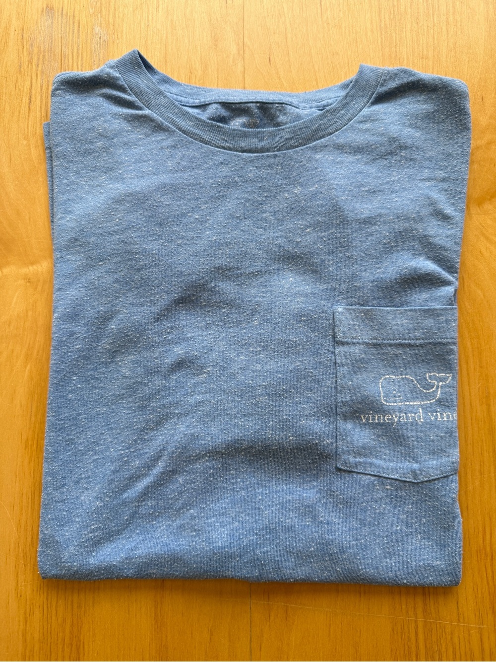 Vineyard Vines Pocket T Shirt Blue Heather Whale Logo Short Sleeve Men’s M